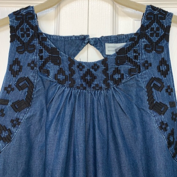Old Navy Denim Maternity Dress - Picture 2 of 5